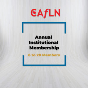 Annual Institutional Membership - 6 to 20 members